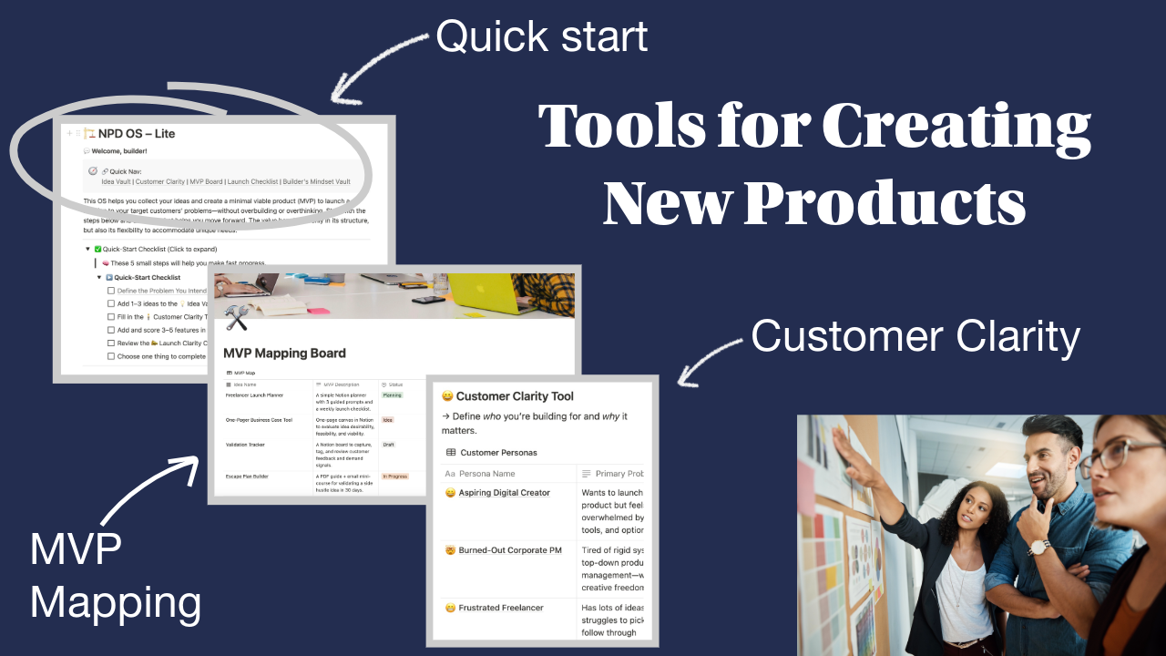 NPD OS - Lite screen shots showing stages of development and tools to use.